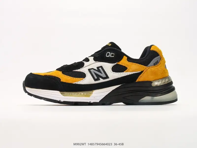 New Balance Chaussures de sport Rétro Respirant Cuir M992WT #14857945664023